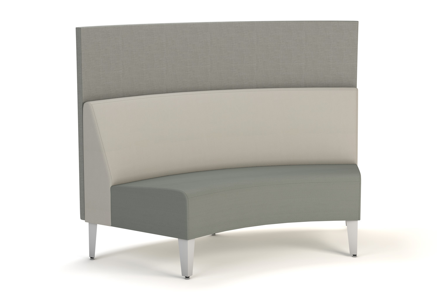 Malibu 60D Curve Modular with Upholstered Panel